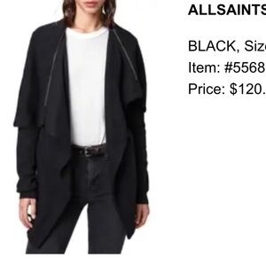 Allsaints Dahlia Sweatshirt, black size medium